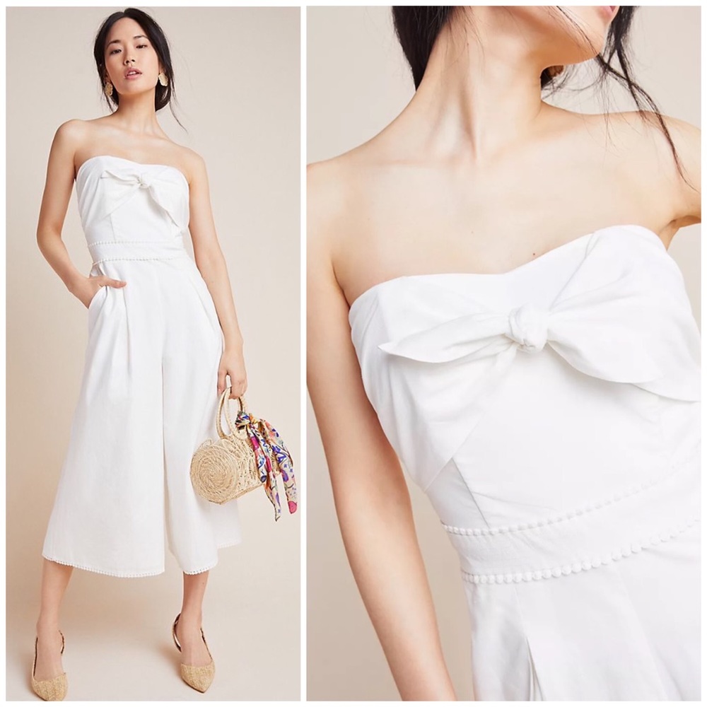 Anthropologie Jackie Strapless Jumpsuit